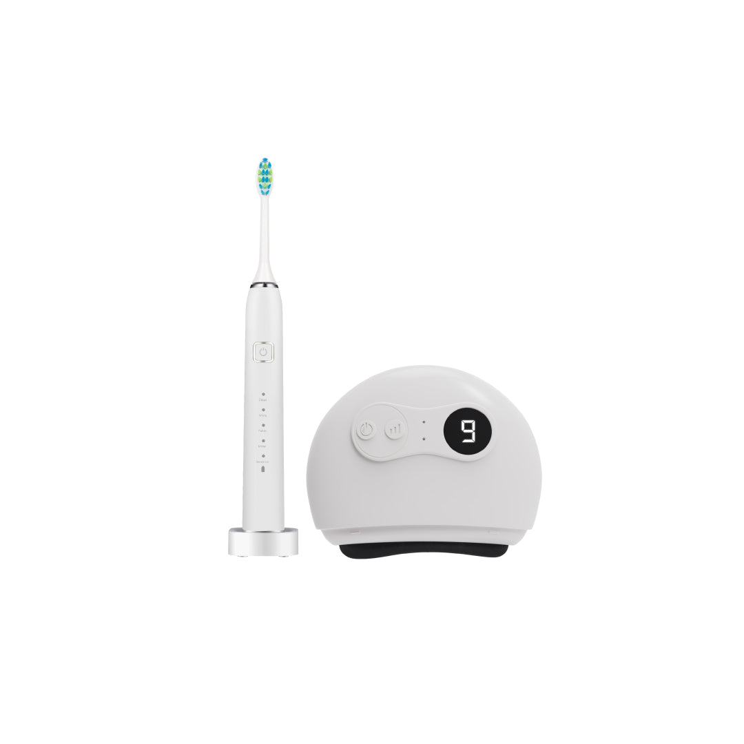เซตฟันขาวหน้าเรียว FULI Smart Sonic Electric Toothbrush + Natural Stone Electric Gua Sha