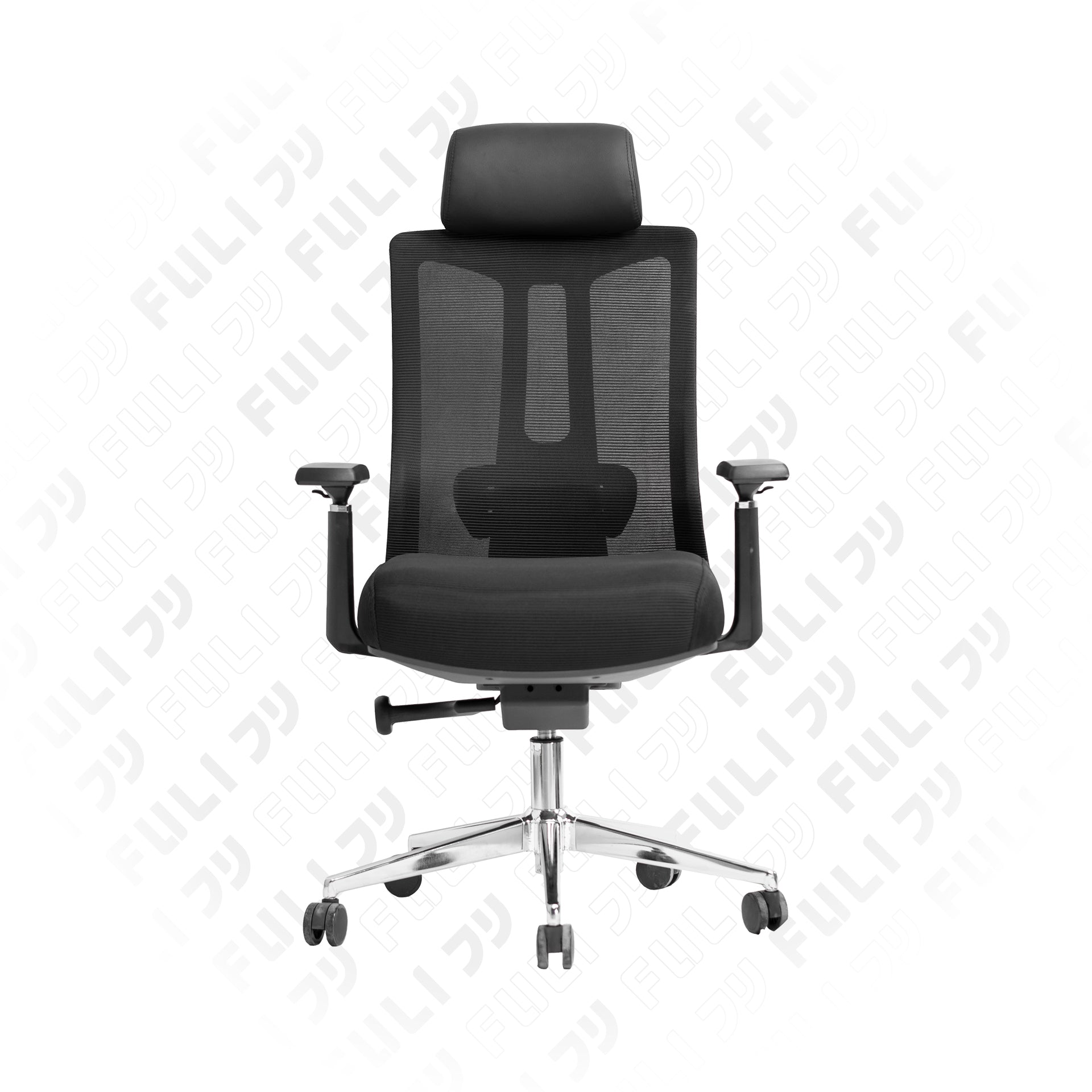 เซตนั่งฟินนวดเย็นสบาย | FULI M9 Expert Posture ErgoMesh Office Chair - Black + Cool Tech Massage Neck Pillow