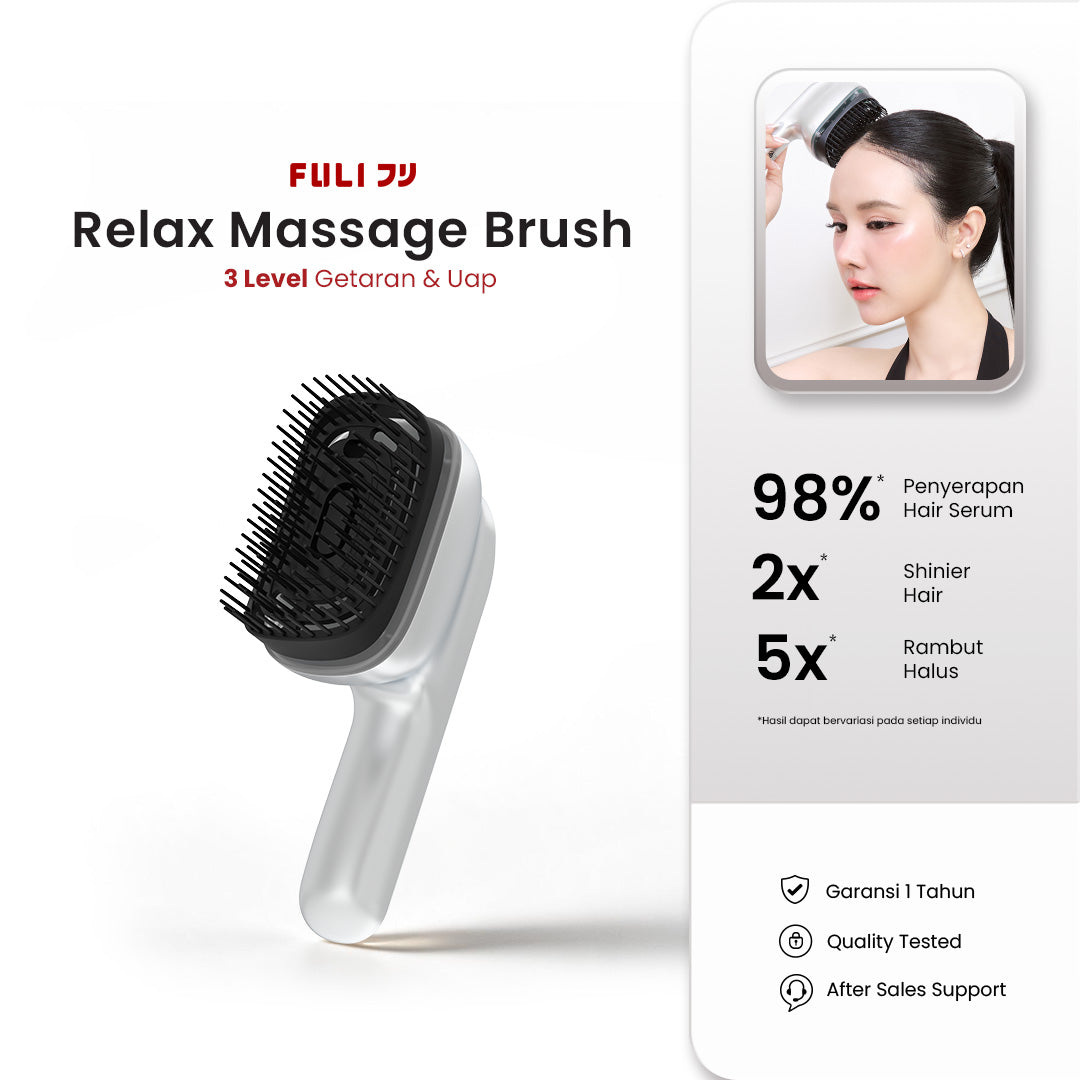 Aroma Relax Scalp Massage Brush | Sisir Pijat Kepala & Perawatan Kulit Kepala