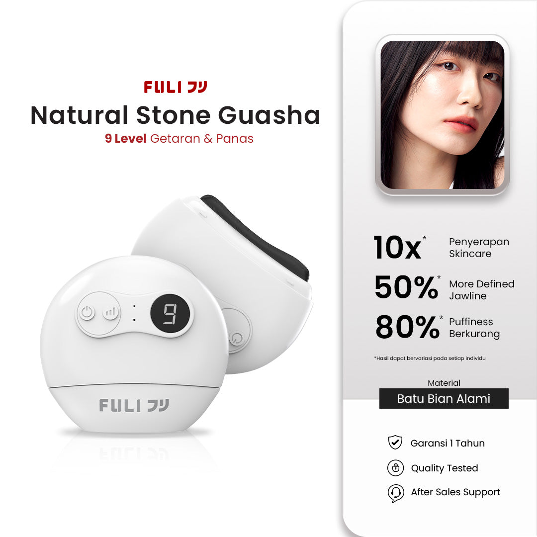 Natural Stone Electric Gua Sha | Alat Pijat Wajah Batu Alam Elektrik