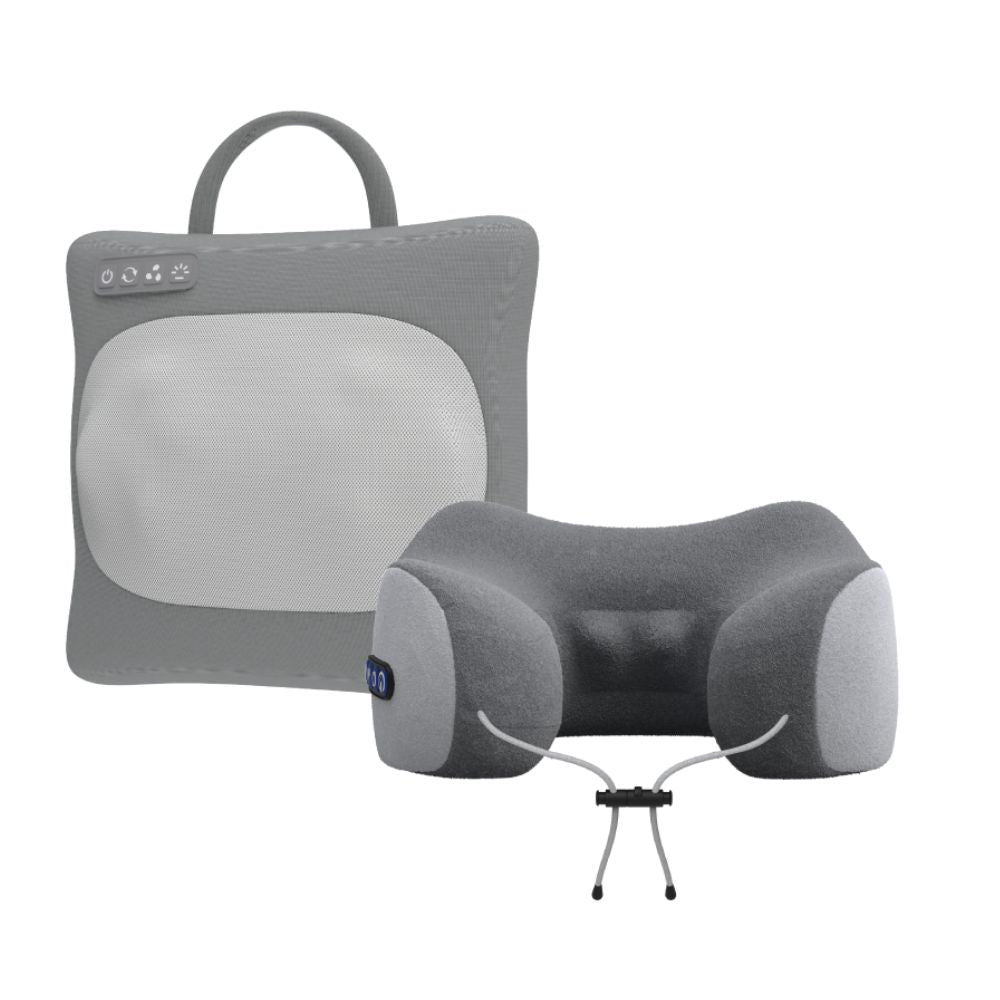 เซตนวดพกพา FULI Multifunction Electric Massage Pillow + Ergo Massage Neck Pillow