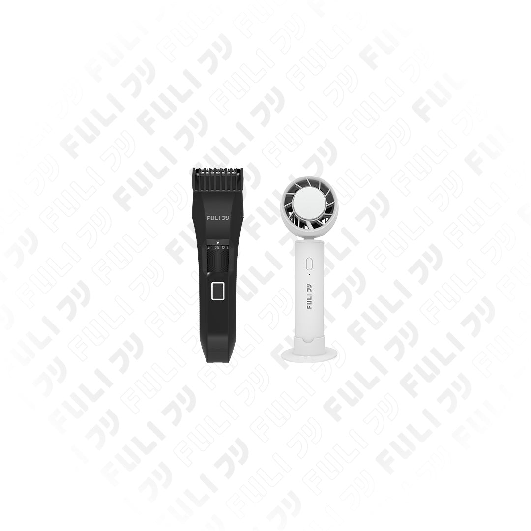 เซตลมเย็นไร้ขน | FULI MasterCut Waterproof Hair Trimmer + FULI ICE Cooling Mini Fan