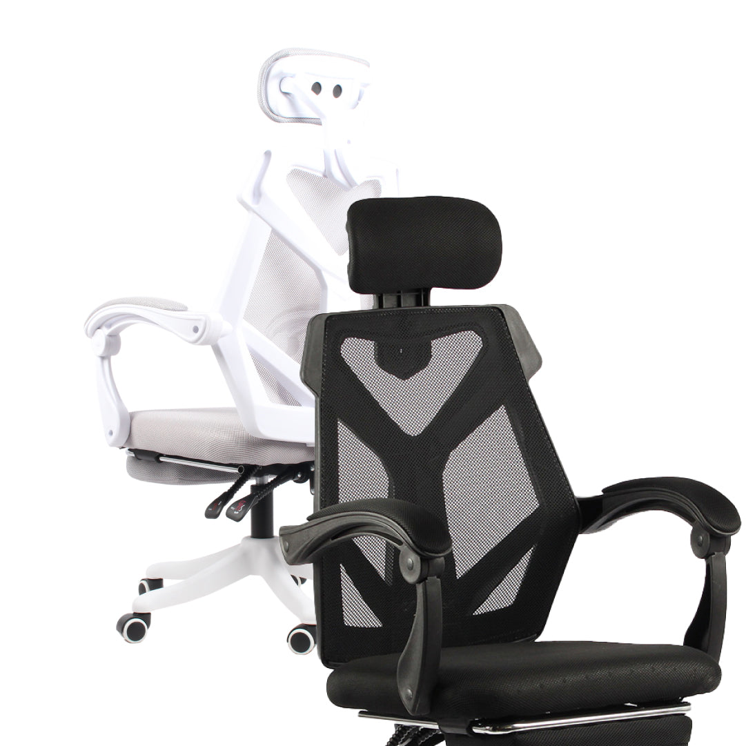 เก้าอี้สุขภาพ FULI X8 ErgoChair - 2 ตัว Black ดำ, White ขาว