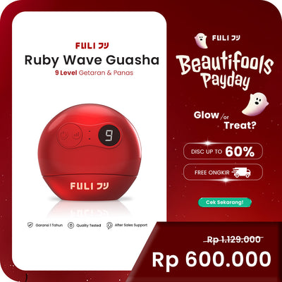 RubyWave Beauty Gua Sha | Alat Pijat Wajah Elektrik