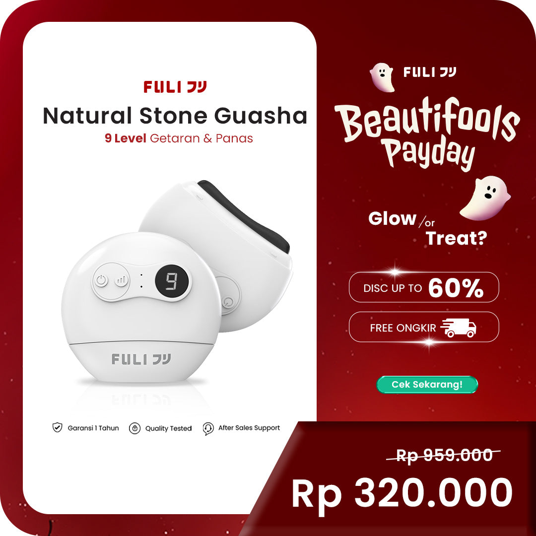 Natural Stone Electric Gua Sha | Alat Pijat Wajah Batu Alam Elektrik
