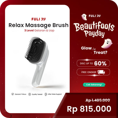 Aroma Relax Scalp Massage Brush | Sisir Pijat Kepala & Perawatan Kulit Kepala