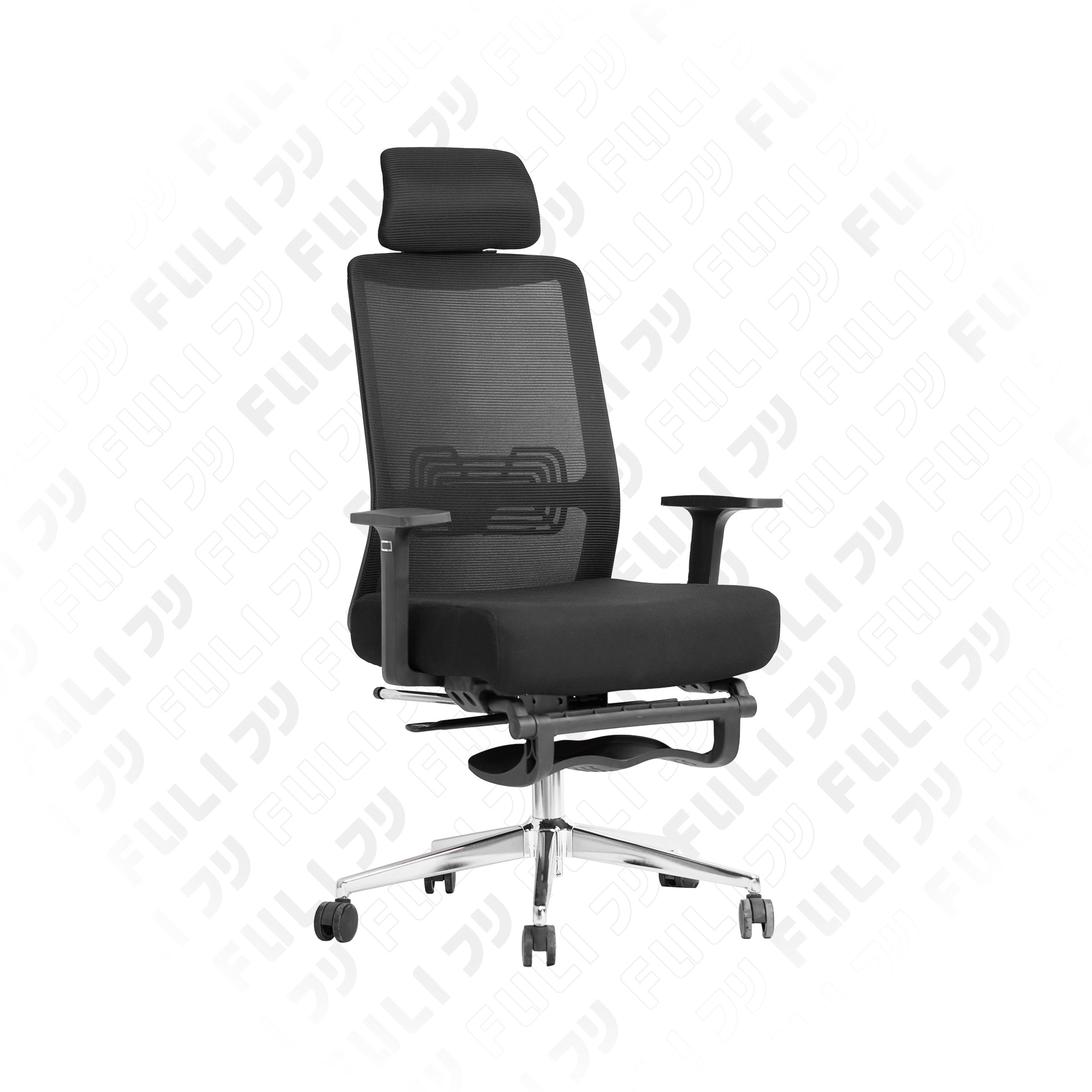 เก้าอี้เพื่อสุขภาพ ErgoMesh Chair รุ่น X9 - สีดำ | FULI X9 Memory Foam ErgoMesh Office Chair - Black