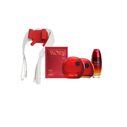 [PRE] Special Premium Set | Ruby Red Perfect Skin Set *ไม่มีกระจก* + Neck and Shoulder Massager (สีแดง)