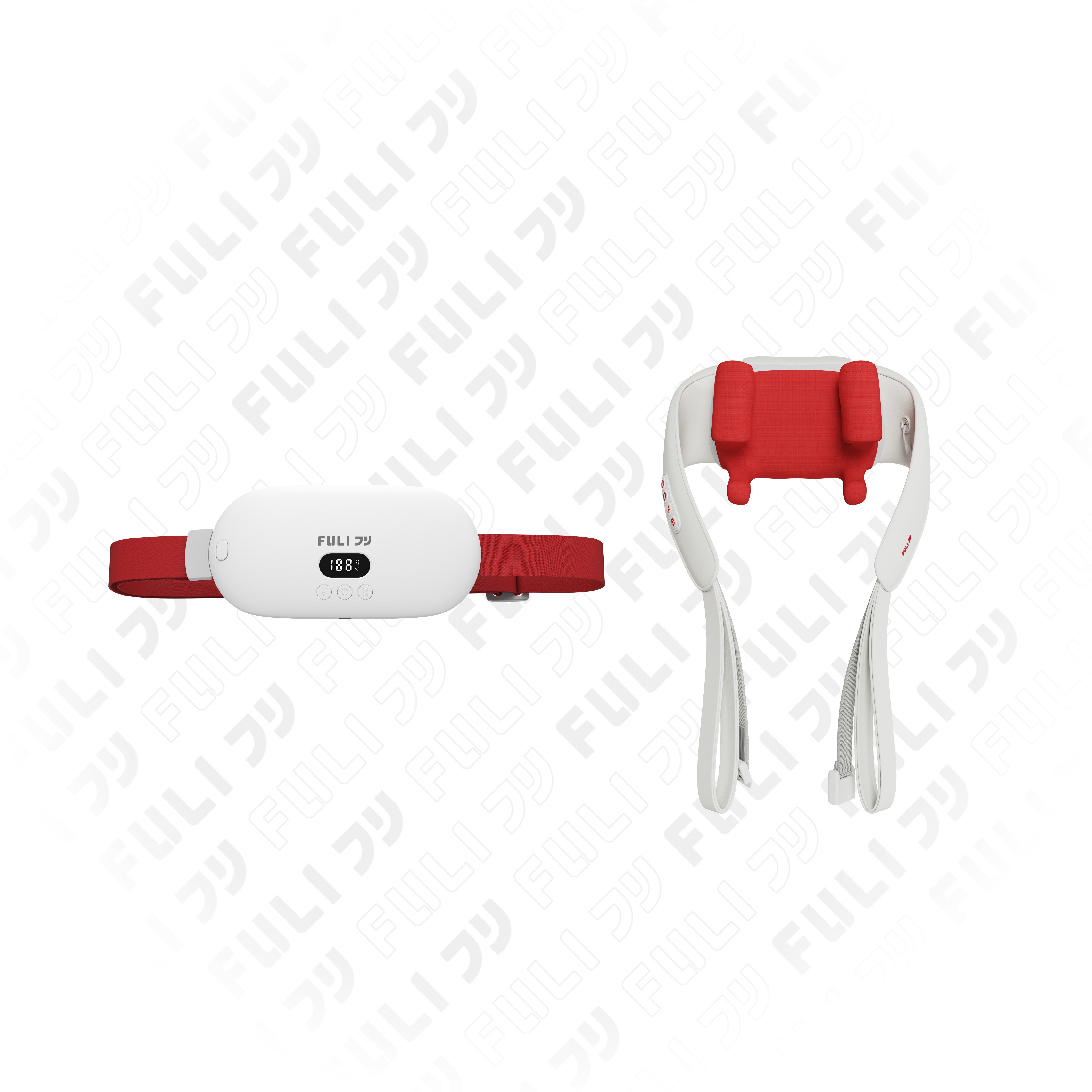 [PRE] เซตประคบอุ่นสบายคอบ่าไหล่ | FULI Intelligent Heating Wireless Massager + FULI Neck and Shoulder Massager
