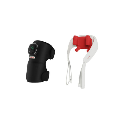 [PRE] เซตคลายเมื่อยสุดฟิน | FULI ThermoFlex Knee Massager + FULI Neck and Shoulder Massager (Red)