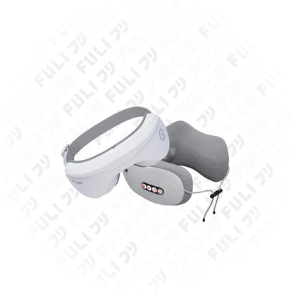 เซตคู่ผ่อนคลายสบายตา FULI Ergo Massage Neck Pillow + Smart Eye Massager