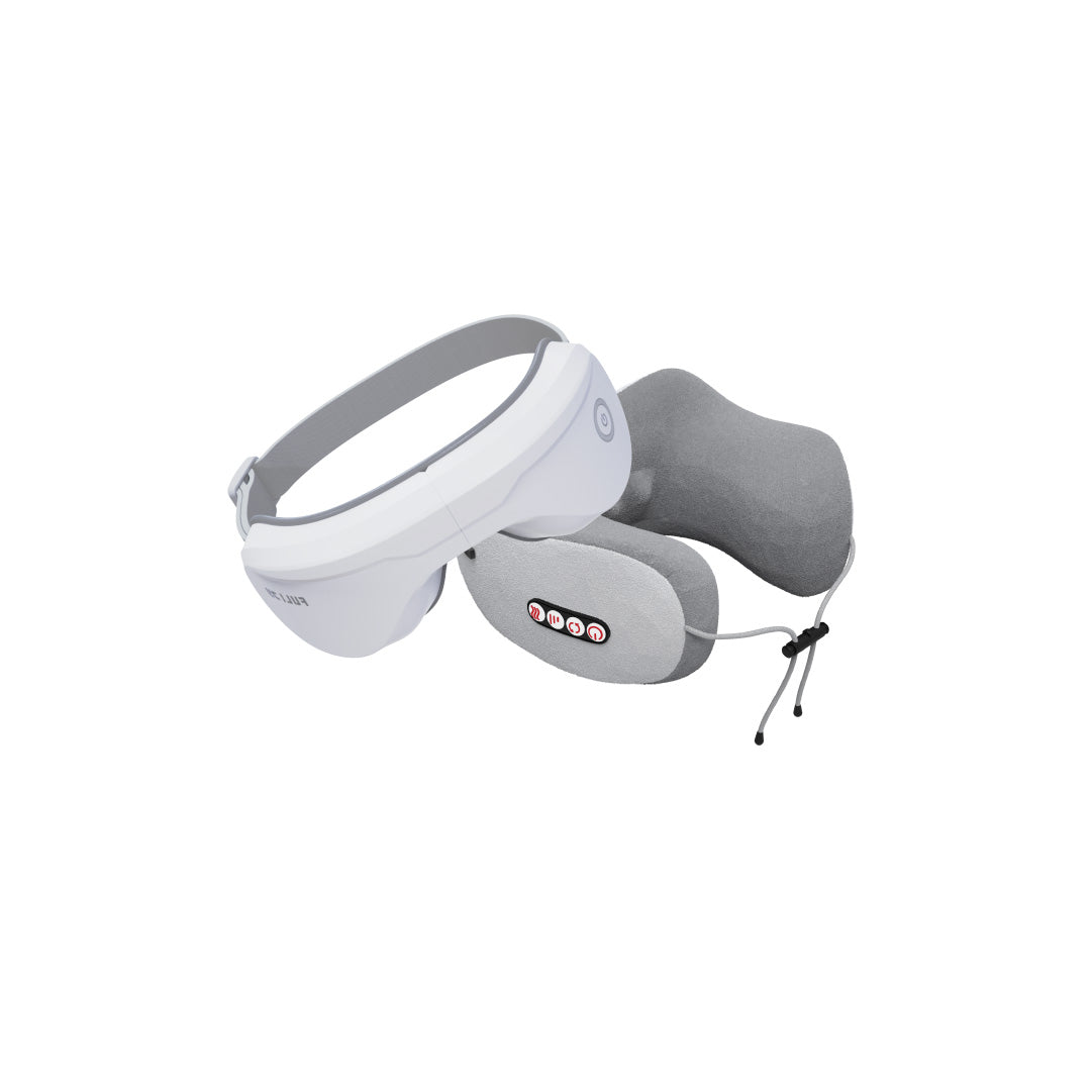 เซตคู่ผ่อนคลายสบายตา FULI Ergo Massage Neck Pillow + Smart Eye Massager