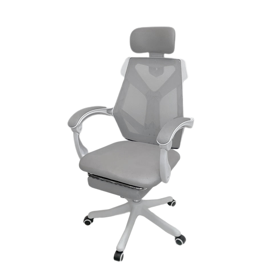 ชุดเซตทำงานเพลินสุดคุ้ม FULI X8 ErgoChair - White ขาว + 3Memory Foam Lumbar Support Cushion Core U Shape Seat Cushions +  Ergonomic Adjustable Desk