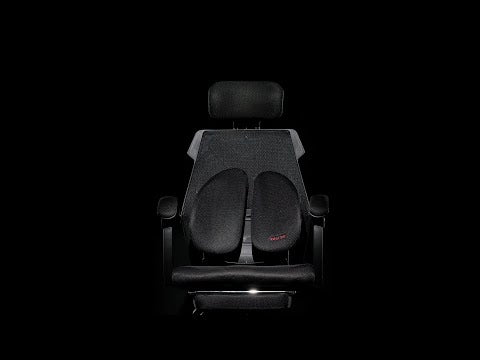 Muat video: พนักพิงหลังเพื่อสุขภาพ - ดำ | FULI 8D UltraErgoBack - Black