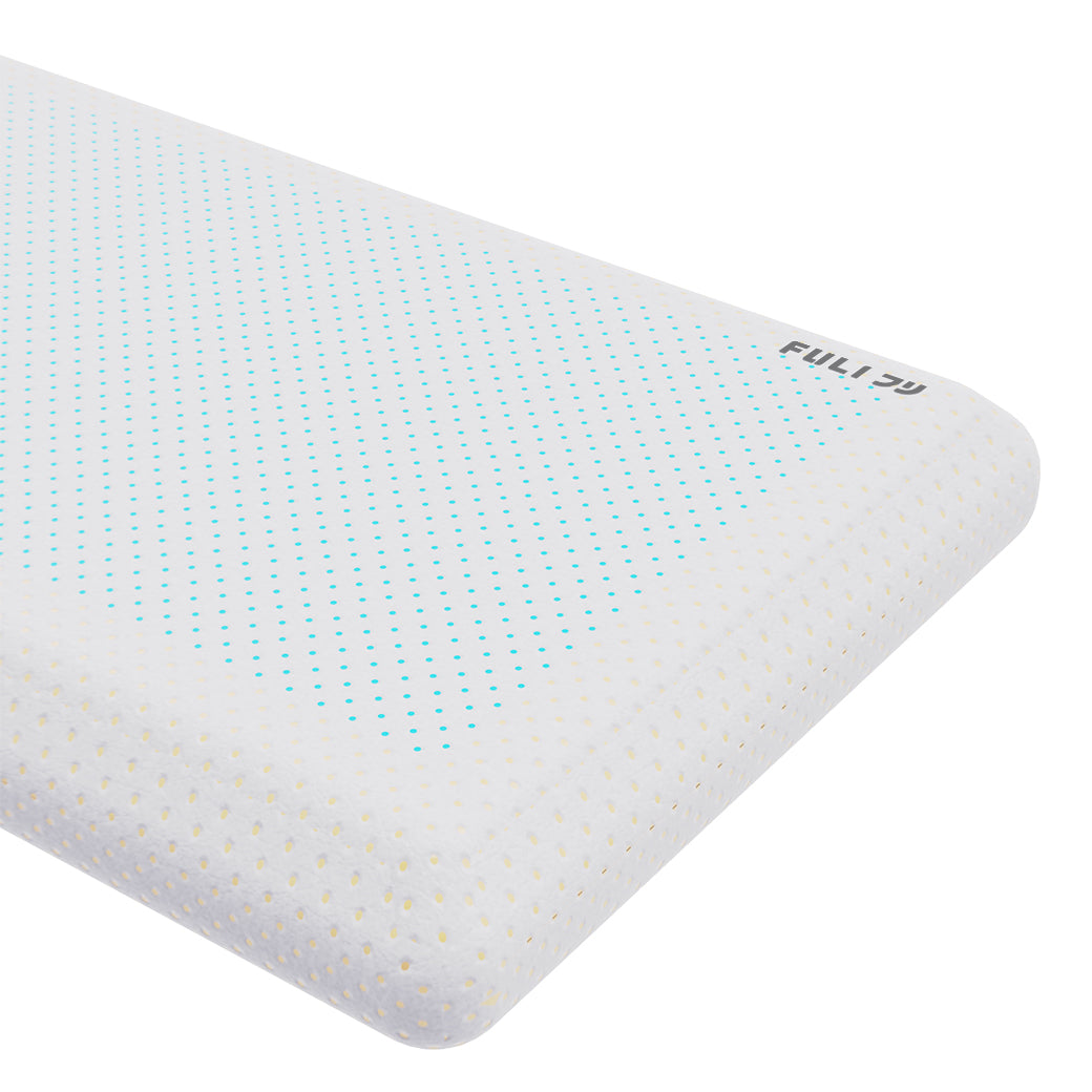 เซตคู่ผ่อนคลาย FULI -5℃ Bread Shape Pillow With Cool Tech Gel+4D Smart Eye Massager