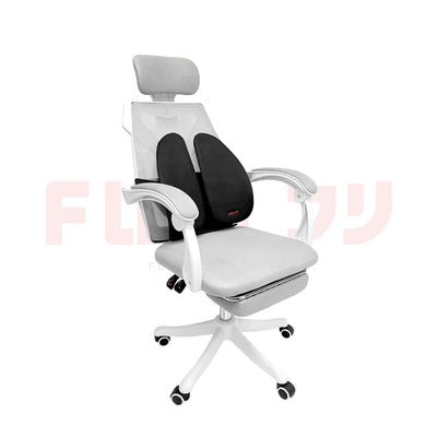 เซตคู่เพื่อสุขภาพ FULI X8 ErgoChair Pro Series - White&Black ขาว&ดำ